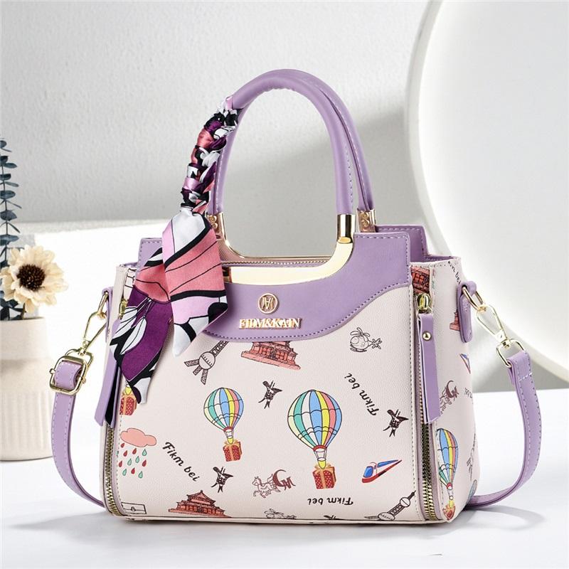 Women’s Trendy Light Luxury Printed Top Handle Bag, Fashion Shoulder Crossbody Purse For Birthday & Valentine’s Day Gift