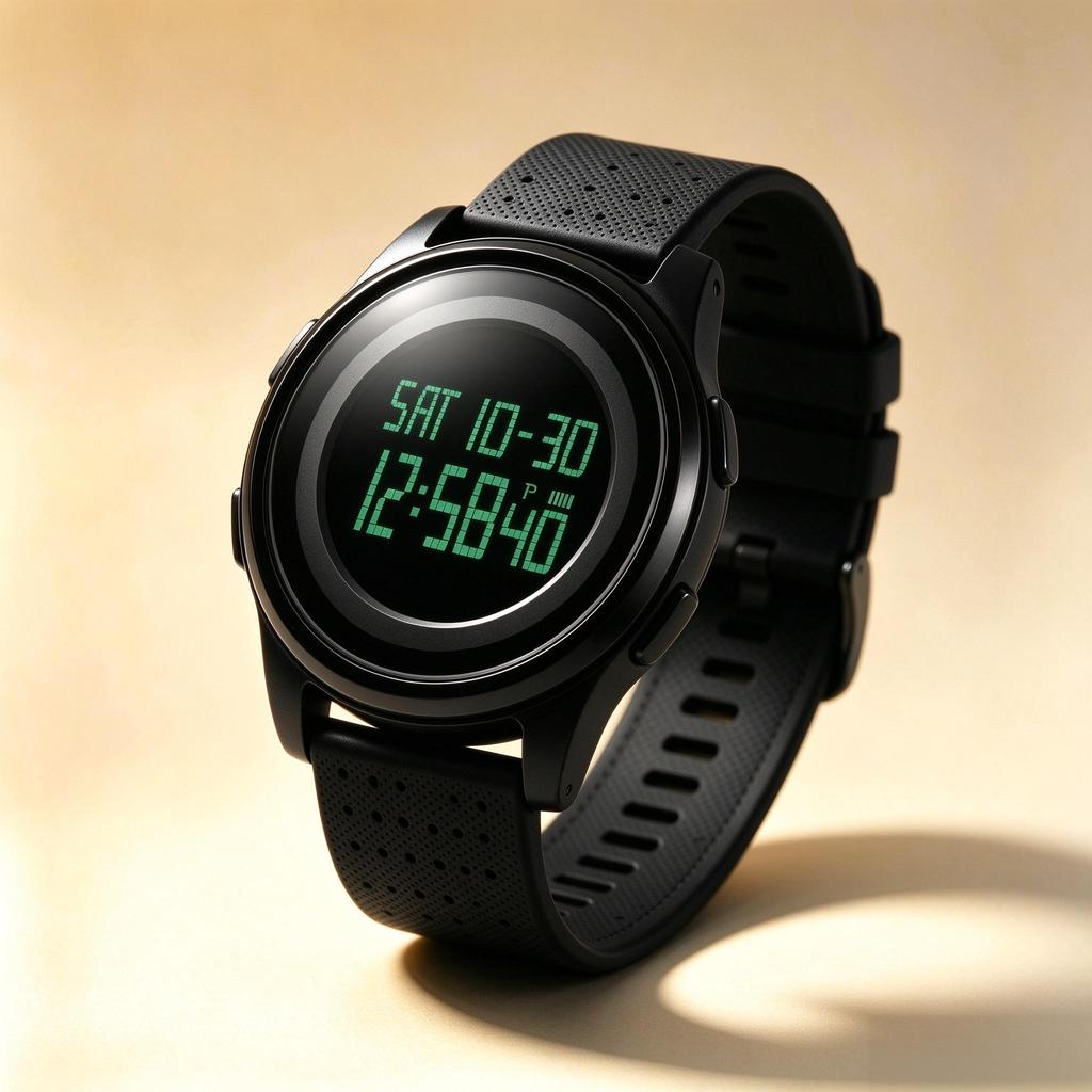 Unisex Digital Watch SKMEI Large Dial LED Backlight School 50M Waterproof 1206