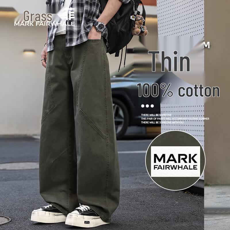 MARK FAIRWHALE Men s Summer Pure Cotton Cargo Pants XL