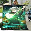 1pc Blanket Genshin Impact Characters3 Print Design, Lightweight Blanket for Sofa, Bed- Soft &Warm, Gift for All Seasons Like Christmas, Halloween