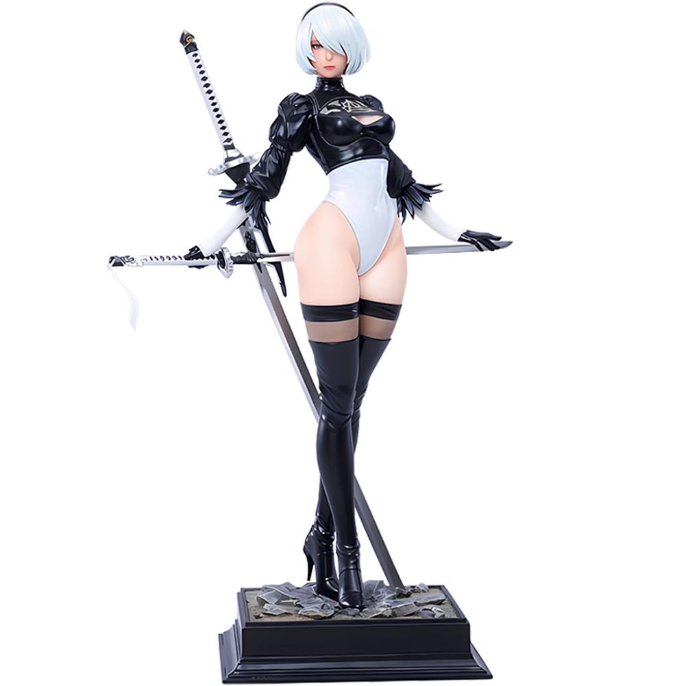 

28cm Anime figure 2B Standing Position action figures replaceable parts 2B figurine PVC Model Toys Adult Statue Collection Gifts 28cm