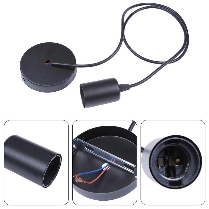 Hanging Light Cord Lamp Sockets Cable With Heads Vintage Hanging Lighting Rope Fixture For Industrial DIY Projects