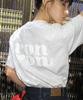 RONRON Back Logo Basic Fit T Shirt White Melnage