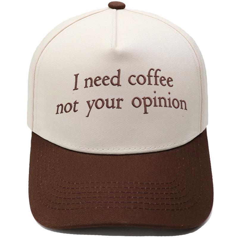 I Need Coffee Embroidered Truck Driver Hat Color Matching Fun Men and Women Casual Shade Dad Hat
