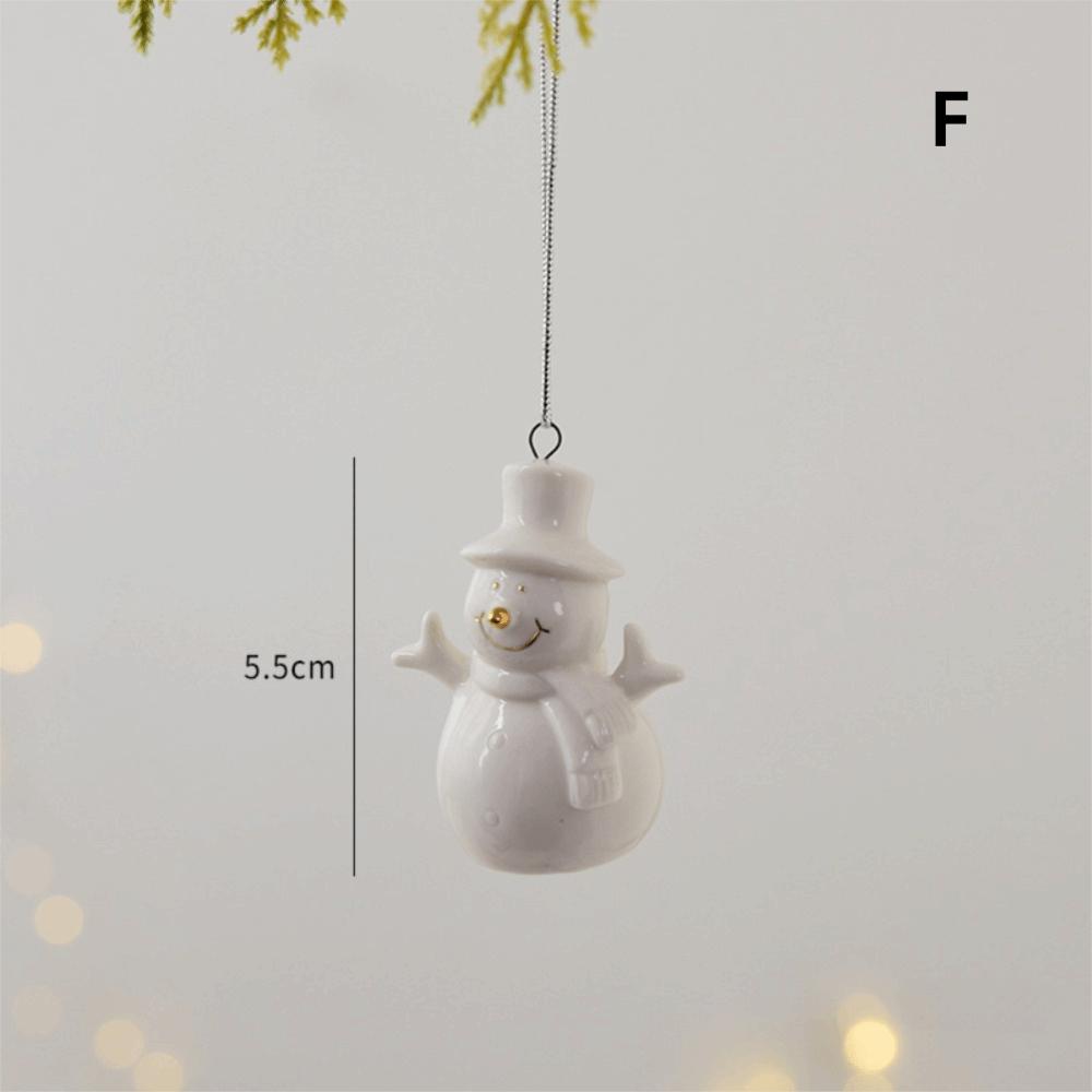 Ceramic Crafts Christmas Ceramic House Pendant Painting Pendant Ornament Merry Christmas Party