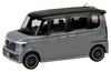 HJ43 1/43 Scale Honda N-BOX CUSTOM Slate Gray Pearl & Black Finished Product