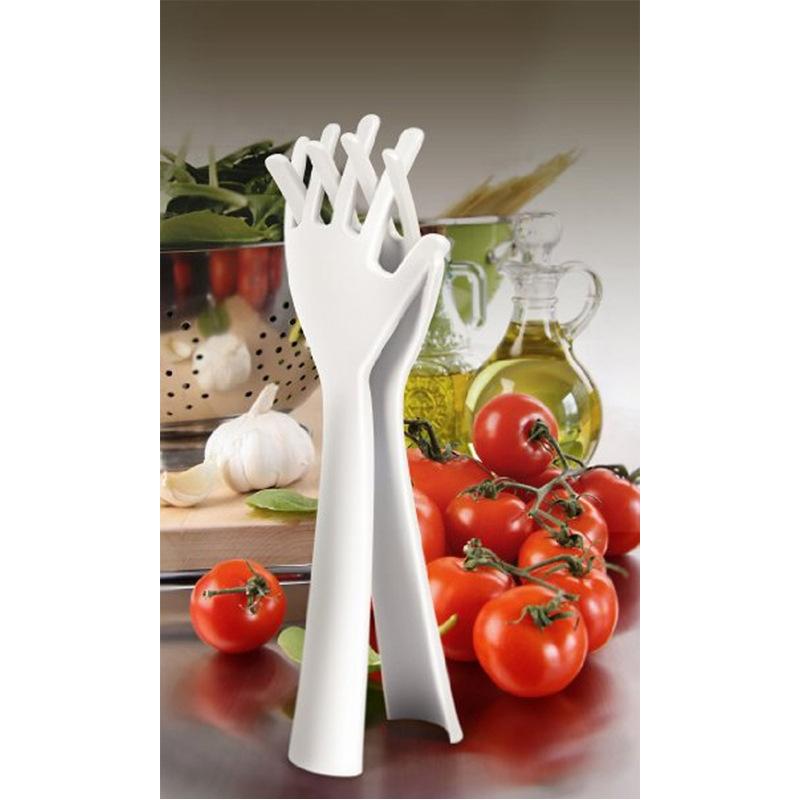 Zweihändiges Design, Mischlöffel, Haushaltsgebrauch, Salatmischer, Große Größe, Handgeformte Salatgabel, Andere kleine Küchenwerkzeuge
