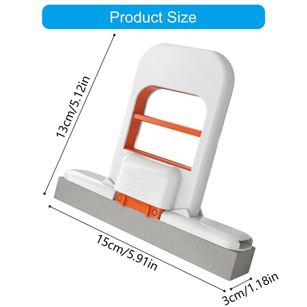 Compact Foldable Mini Desktop Mop For Quick Cleanup Absorbent PVA Sponge Safe On Glass And Mirror Handheld Cleaning Tool