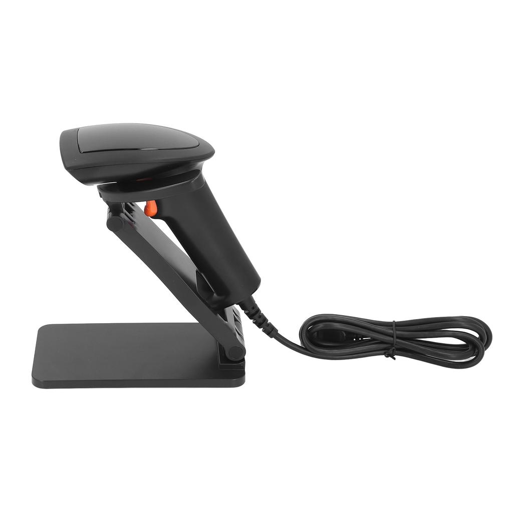 Skaner kodów kreskowych ze stojakiem 1D 2D Ręczny Przewodowy USB Czytnik kodów kreskowych Plug and Play do magazynu