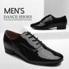 Black White Mens Modern Ballroom Dancing Shoes Tango Dance Shoes Low Heel 1 Inch