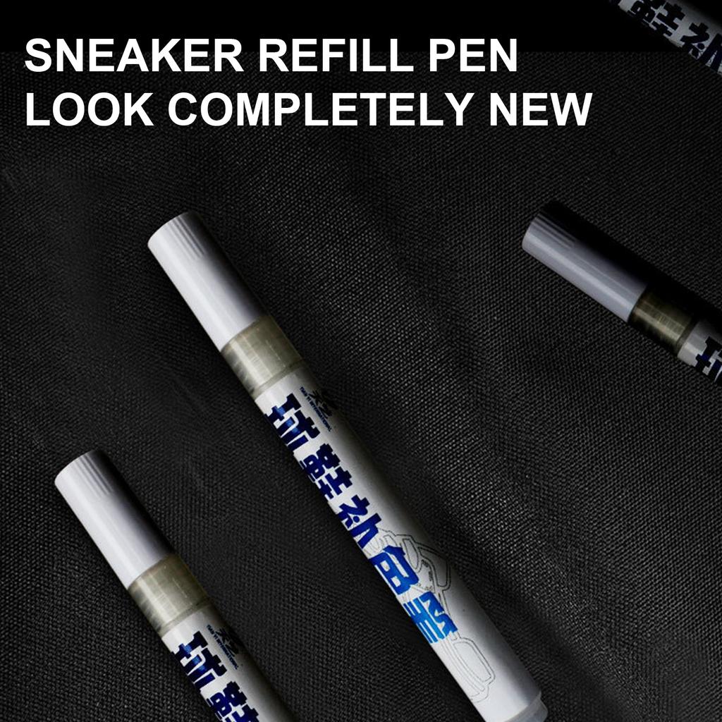2 Pcs Shoes Repair Pen Sneaker Repair Pen Sneakers Whitening Pen Repair Complementary Color Shoe Whitener Marker