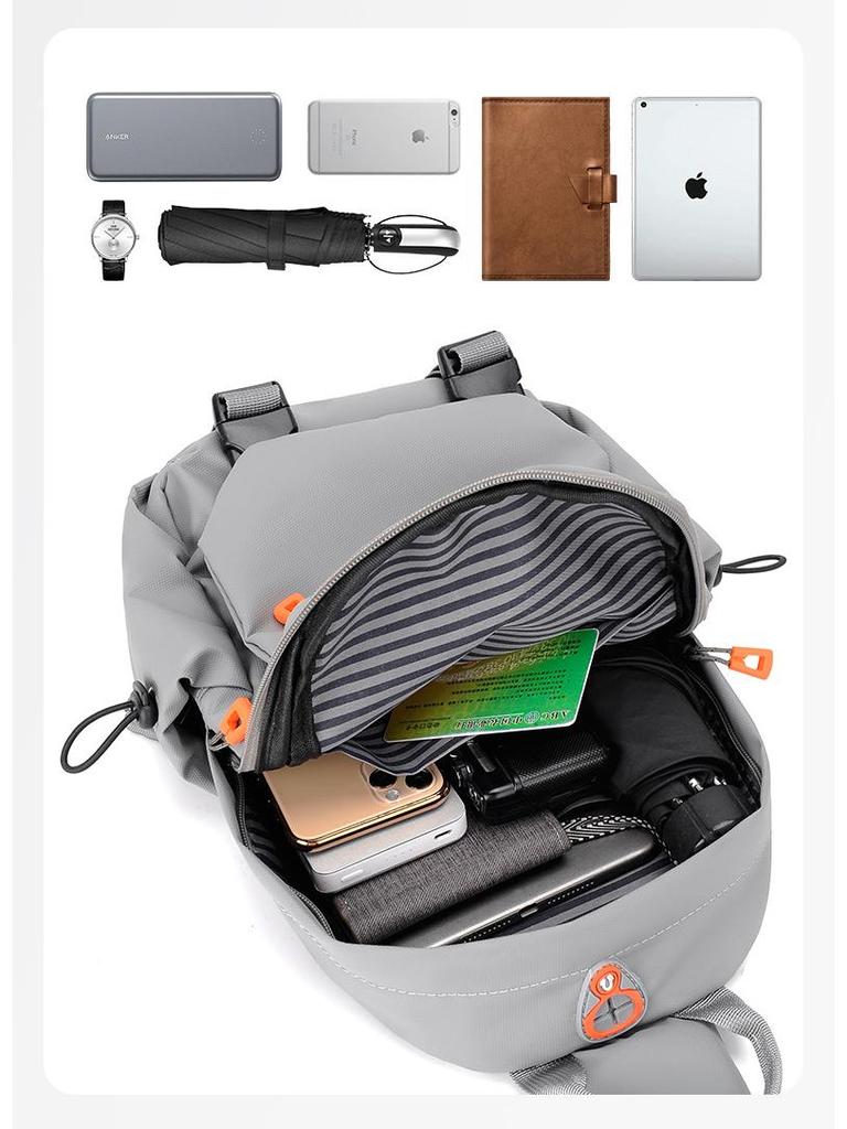 Cross-border Men's Multifunctional Chest Bag - Large Capacity Travel Backpack and Crossbody Shoulder Bag