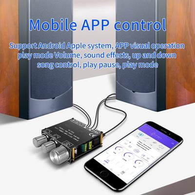Bluetooth 5.0 2x50W HIFI Ενισχυτής Ισχύος Subwoofer Πλακέτα Στερεοφωνικός Ψηφιακός Ενισχυτής Ισχύος AMP AUX USB T50L APP