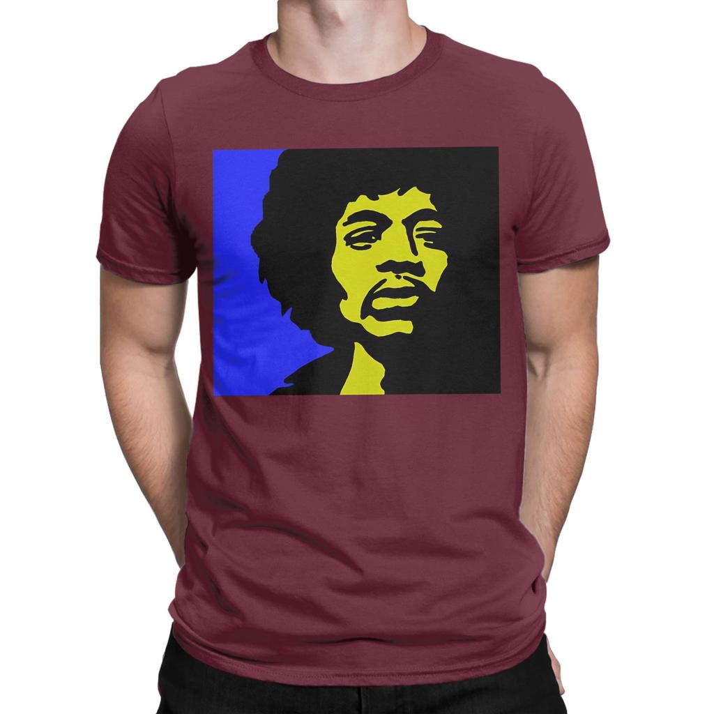 Jimi Portrait Novelty 100 Cotton Tshirt Jimi Rocker Hendrixs Tees Tops For Unisex