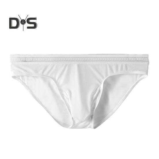 Herren-Slips, mittelhoher Schnitt, hohe Elastizität, enge Passform, atmungsaktives Höschen, einfarbig, Netznähte, sexy Unterwäsche für den Alltag