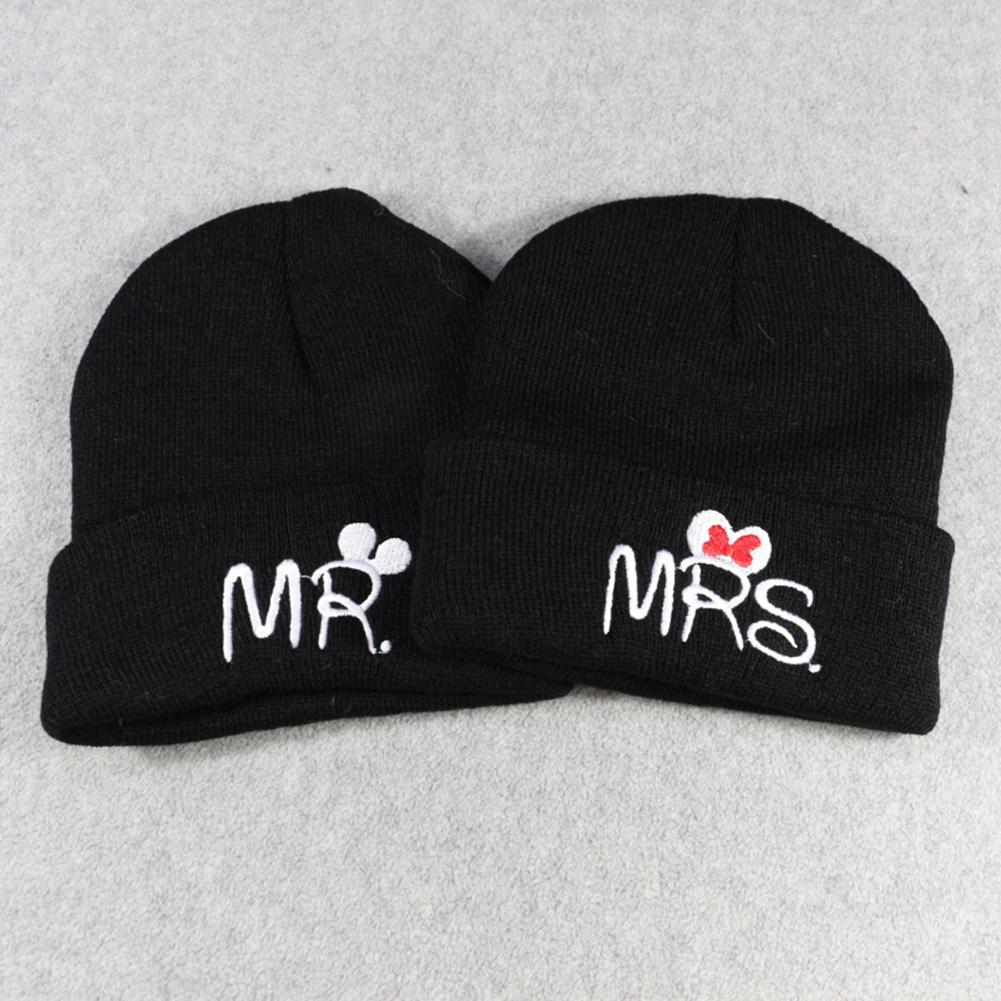 Children Creative Cartoon Bow-knot Embroidery Beanie Hat Breathable Knitted Cap for Winter