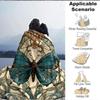 1pc Butterfly Garden Print Blanket   Lightweight Flannel Throw Blanket For Sofa, Bed, Living Room, Office, Outdoor Travel, Camping