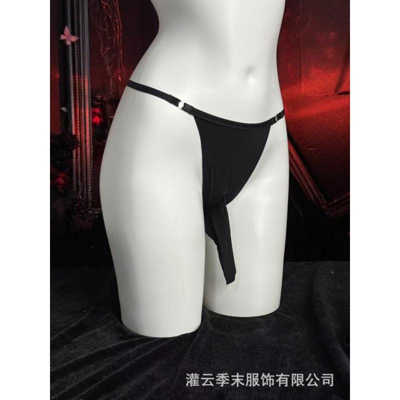 Sex underwear sexy stockings thong separation JJ set silky smooth shiny panties ultra-thin summer thong E82