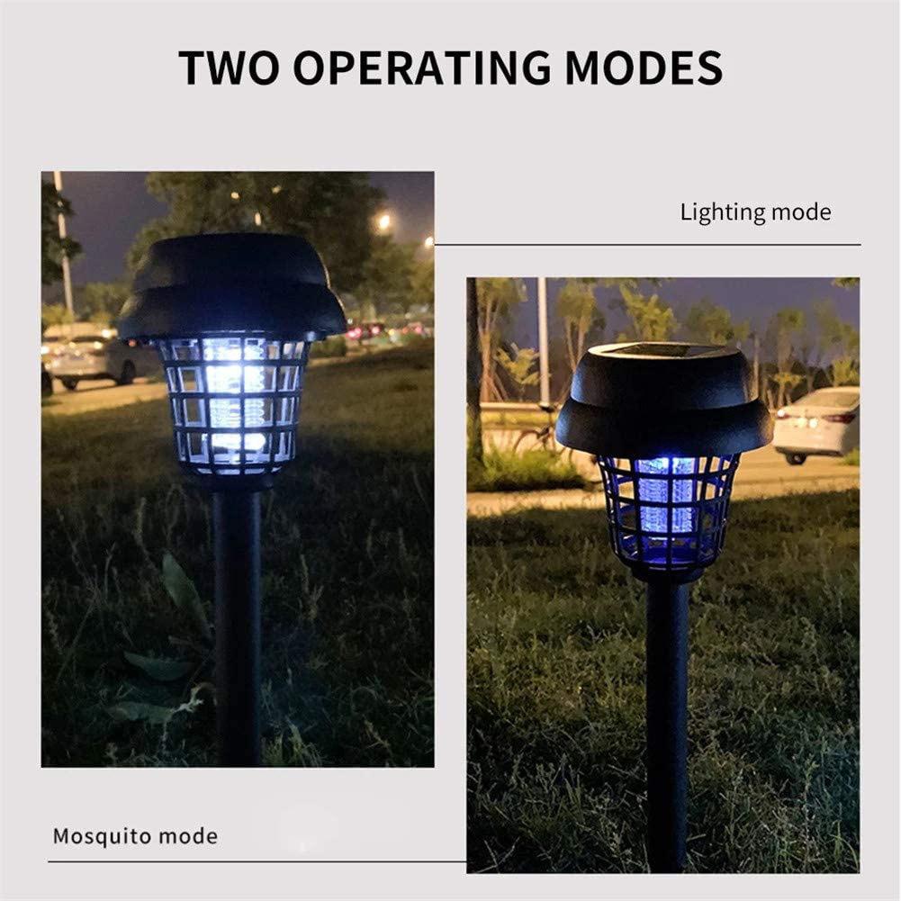Solar Mosquito Trap, Outdoor Insect Catcher, Mosquito Lamp, Solar-Powered, Fly Killer and Mosquito Catcher, Garden Decorative Light