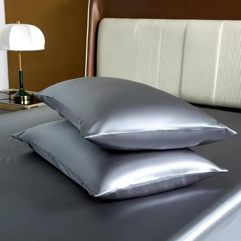 1pcs Pillowcase for Hair and Skin, Silk Satin Pillowcase Pillow Cases Set of Silky Pillow Cover with Envelope Closure