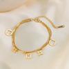 Stainless Steel Fashion Chain Waterproof Bracelet for Women's  Gift