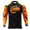 Mens Quick-Dry Breathable Moisture-Wicking Long Sleeve Cycling Jersey Mountain Biking Downhill Skating Off-Road Motorbike