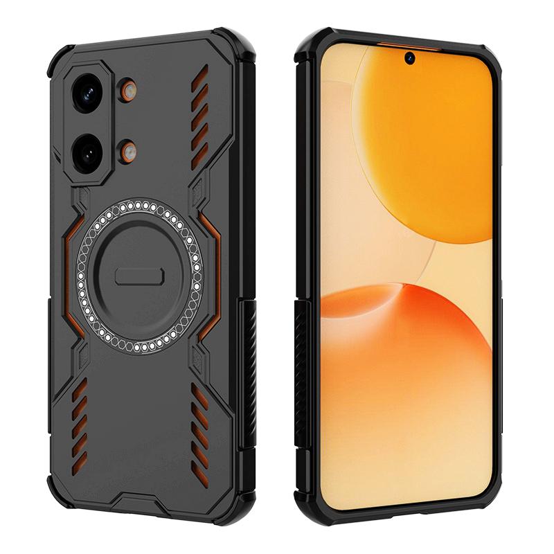 KEYSION Hollow Heat Dissipation Case for Xiaomi POCO X8 Pro Max TPU+PC Magnetic Cooling Shockproof Phone Cover for POCO X8 Pro