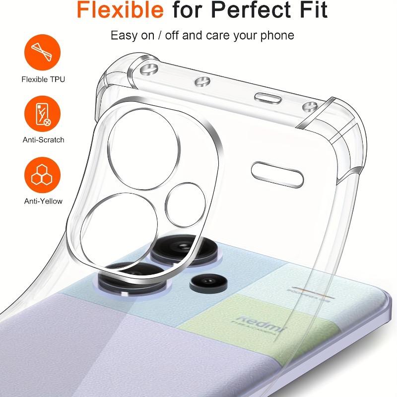 Husă Transparentă TPU Pentru Redmi Note 15 14 13 Pro Plus Husă de Protecție Colțuri Întărite Bumper Rezistent la Șocuri Coque Fundas