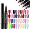 Stilou Gel Oje One Step Soak Off Uscare Rapidă Nu Necesită Lampă Portabil DIY Artă Unghii Set 15 Culori