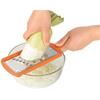 Shimomura Kogyo, Made In Japan, Full Vegetable Thick Julienne Slicer, FSF-01, Dishwasher Safe, Made In Tsubame-Sanjo, Niigata, Orange, 268 X 90 X 14 M