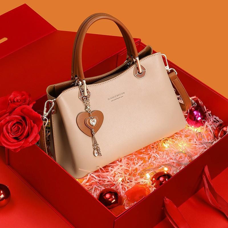 Mother's Day Gift Bag New Women's Bag Handbag Crossbody Birthday Middle-aged High End Genuine Leather Mom Bag