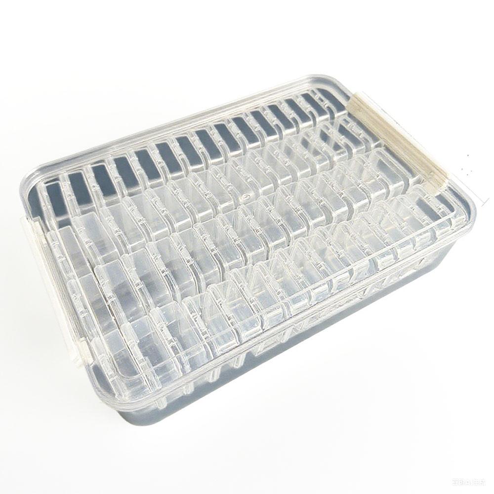 

1pc 60 Slots Plastic Storage Box, DIY Diamond Painting Beads Charms Jewelry Accessories Organizer Box