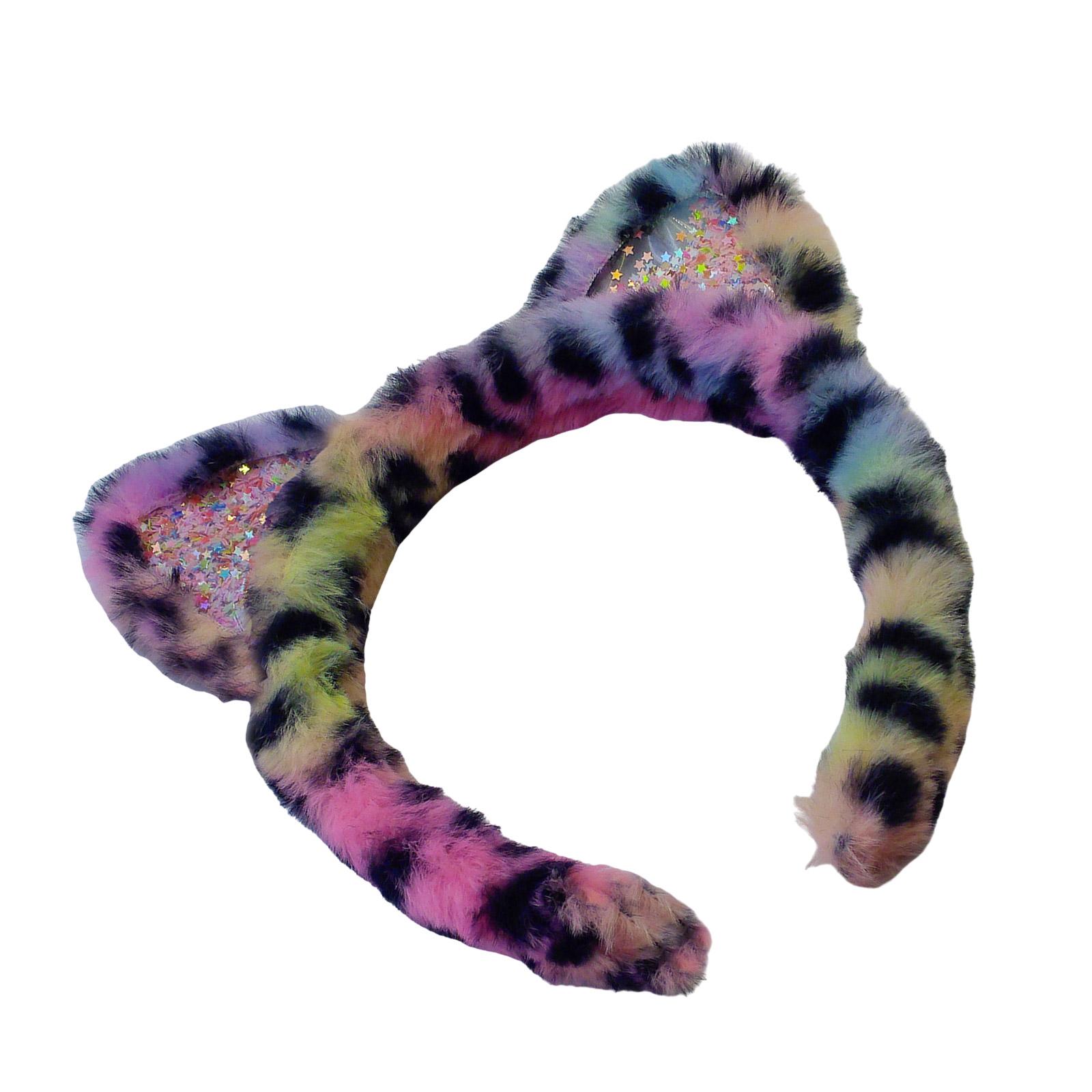 

Lovely Animal Ears Headbands Halloween Celebrations Hair Hoop Adults Headpiece for Festive Party Wear 1 розовый