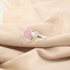 Rose Chalcedony Gemstone 925 Sterling Silver Handmade Gift Jewelry Women Ring RR-48-18