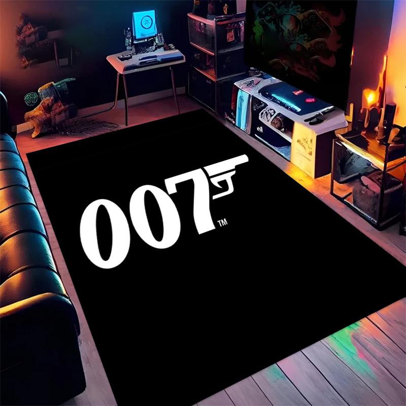 Iconic Gun Logo Design Carpet Doormat Printing Room Protective Pad Dormitory Decoration