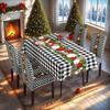1 Set Christmas Tablecloth And Chair Covers Rectangle Party Table Cloth Vintage Dining Table Cover for Home Decoration Christmas