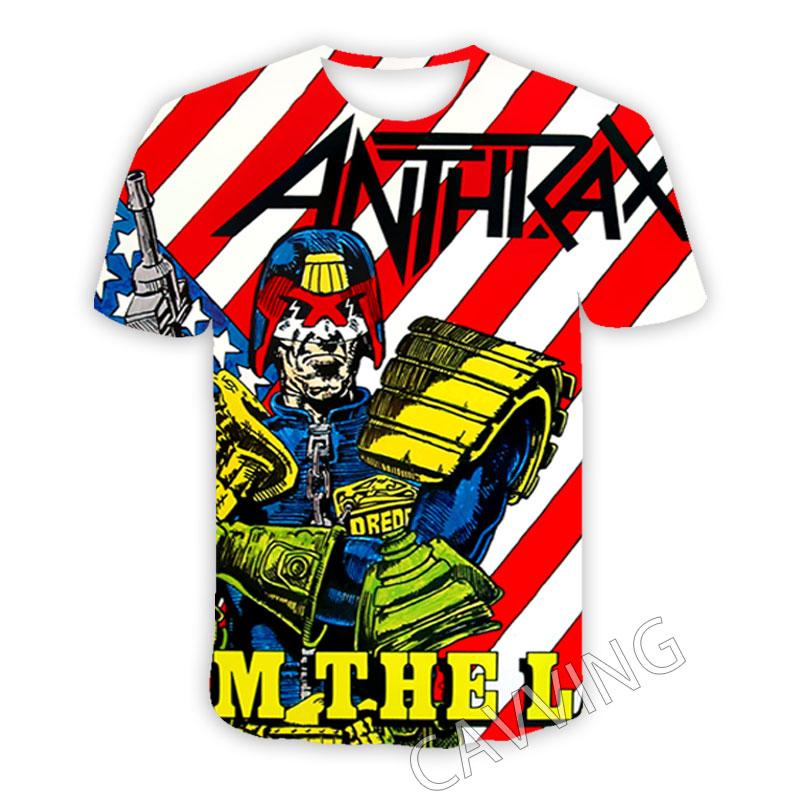 New Fashion Women/Men's 3D Print Anthrax Rock Casual T-shirts Hip Hop Tshirts Harajuku Styles Tops Clothing T01