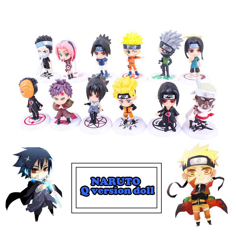 Charming 6 Pcs Sasuke Doll Set Featuring Beloved Naruto Animation Characters