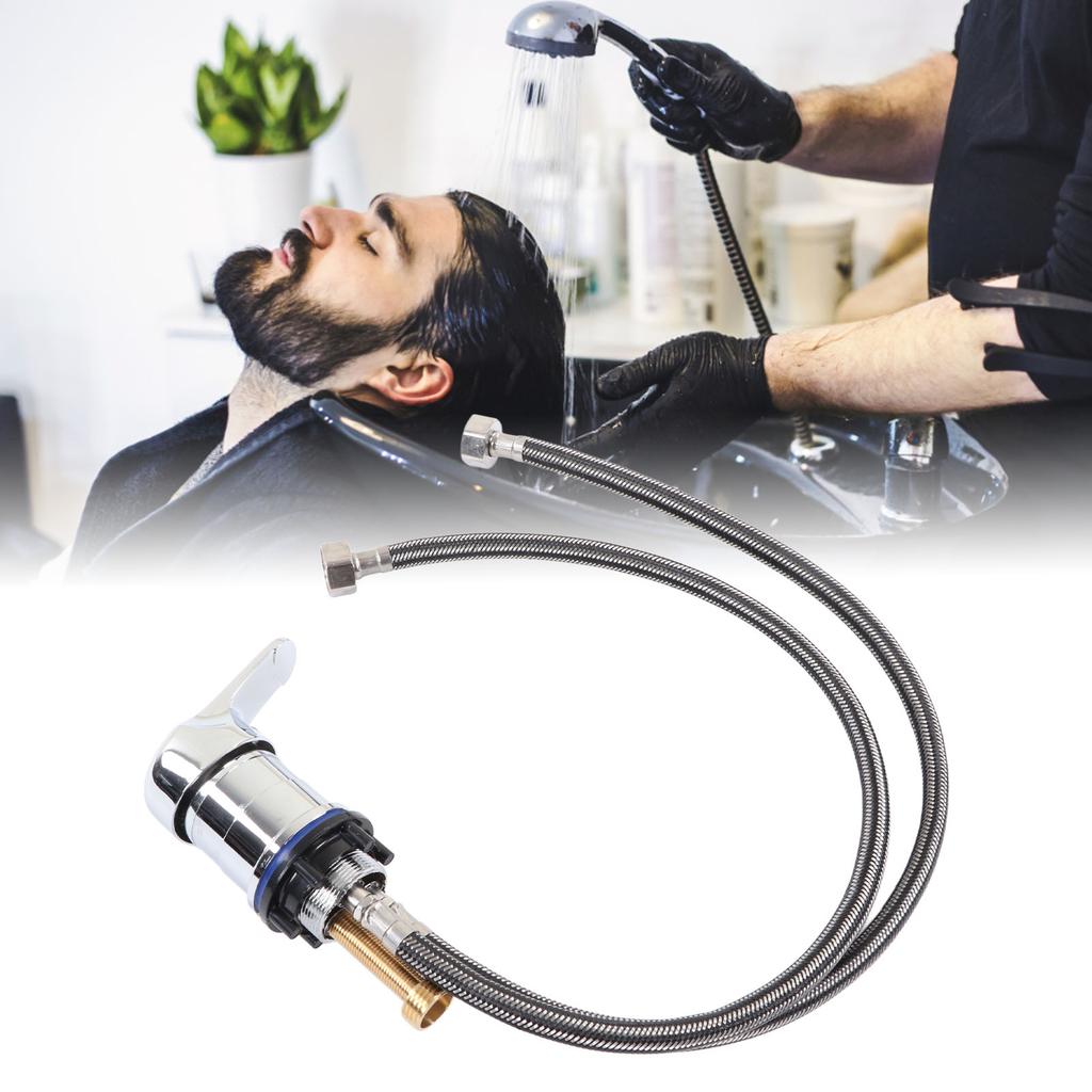 60cm Shampoo Bed Faucet Hair Salon Accessories Zinc Alloy Shampoo Bed Chair Valve for Barber Shop