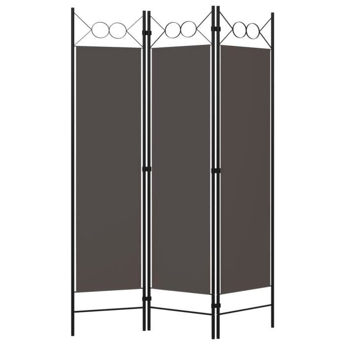 VidaXL Room Divider 3 Panels Anthracite 120x180 Cm
