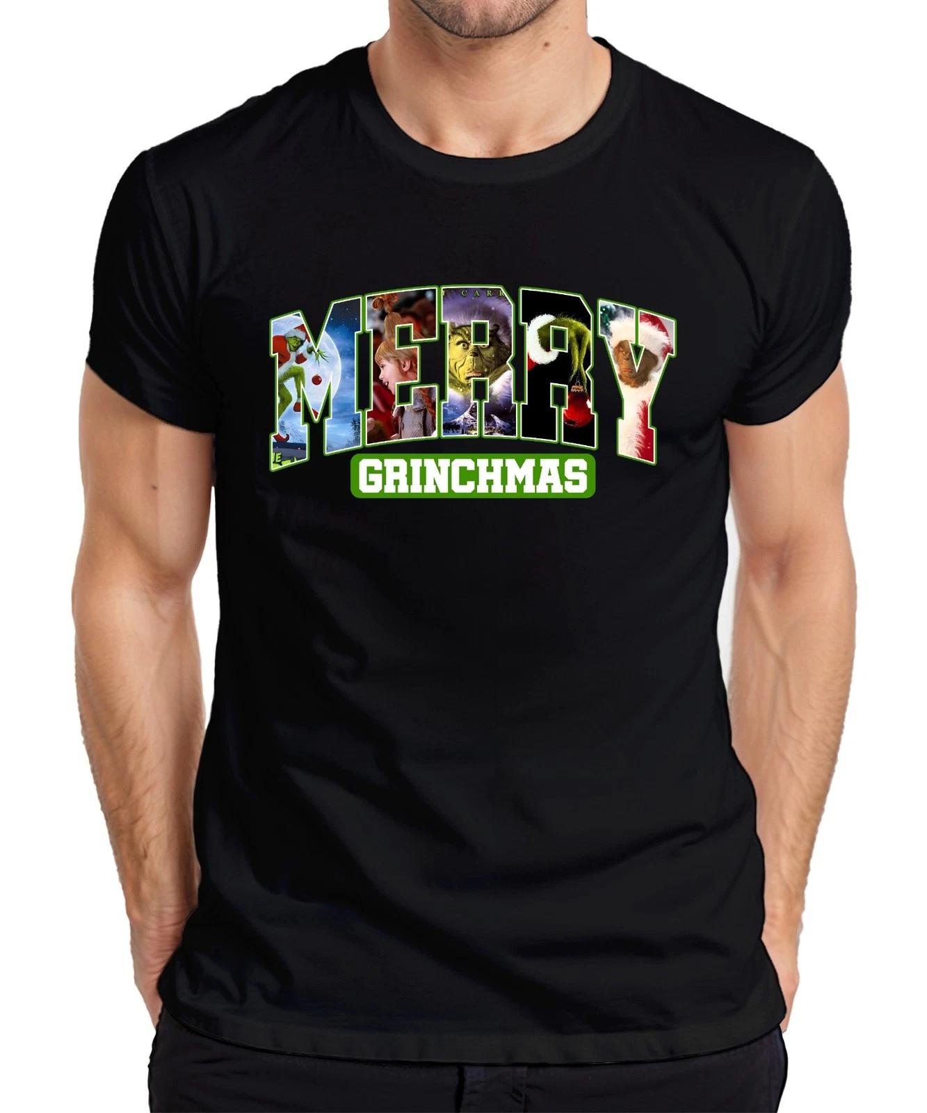 Merry Grinchmas Grinch Weihnachten lustig Geschenk Retro Herren T-Shirt M