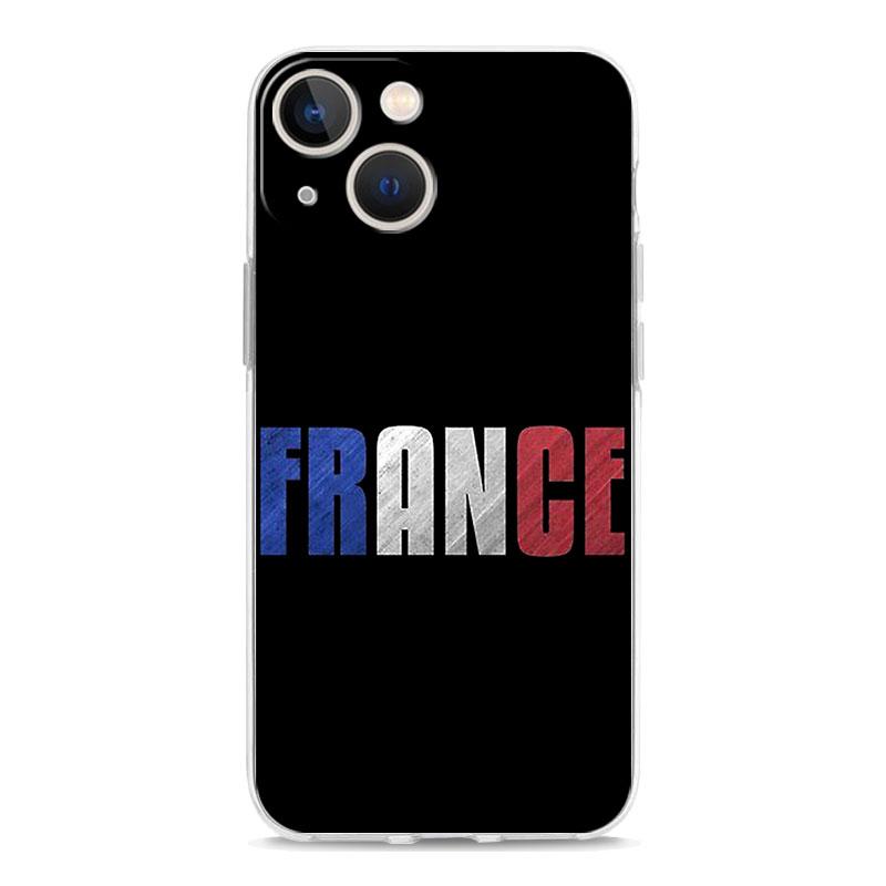 Phone Case For iPhone 17 Air Cases iPhone 16 15 12 13 14 Pro Max SE 7 8 Plus iPhone11 Clear Soft Cover France Flag