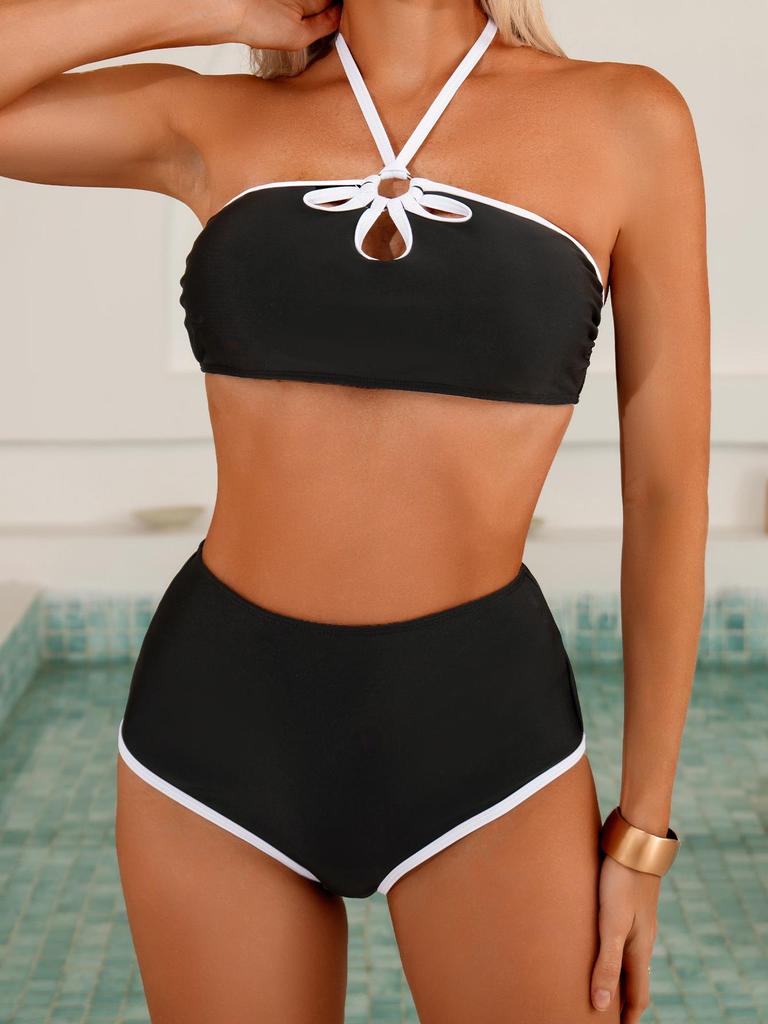 2026 Cross-border European & American Sexy Hollow Out Backless Bikini for Women