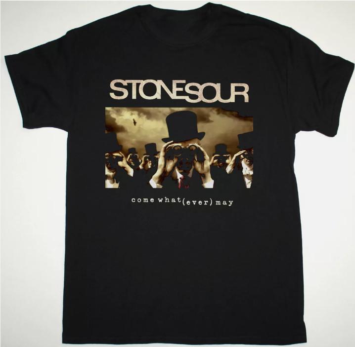 STONE SOUR COME WHAT EVER MAY Cotton Black Unisex Tshirt All Size Unisex T-Shirt XXXXL