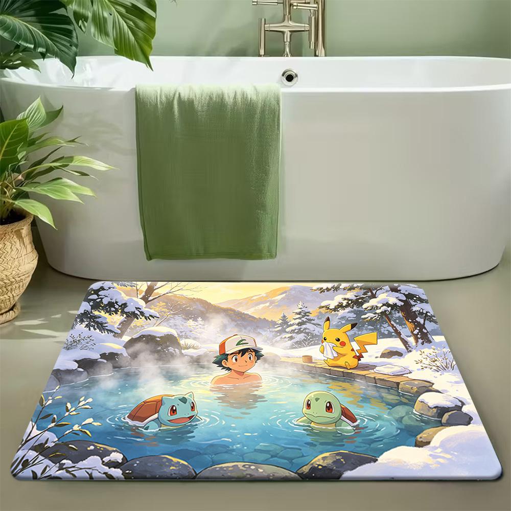 Pokemon Polteageist Cute Cartoon Print Non-Slip Doormat Floor Mat 40x60cm