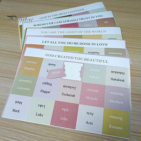 Personalized Bible Index Stickers 5 Sheets Tab Large Letter Print PVC Self-adhesive Sticky Page Marker Sticker Label Book Study Journaling Supplies