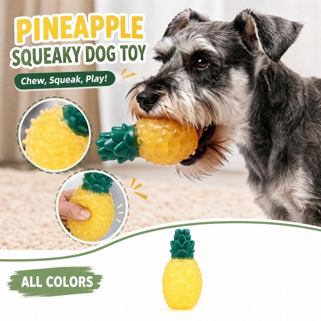 Squeaky Dog Toy Shape Freezable TPR Rubber Toy for
