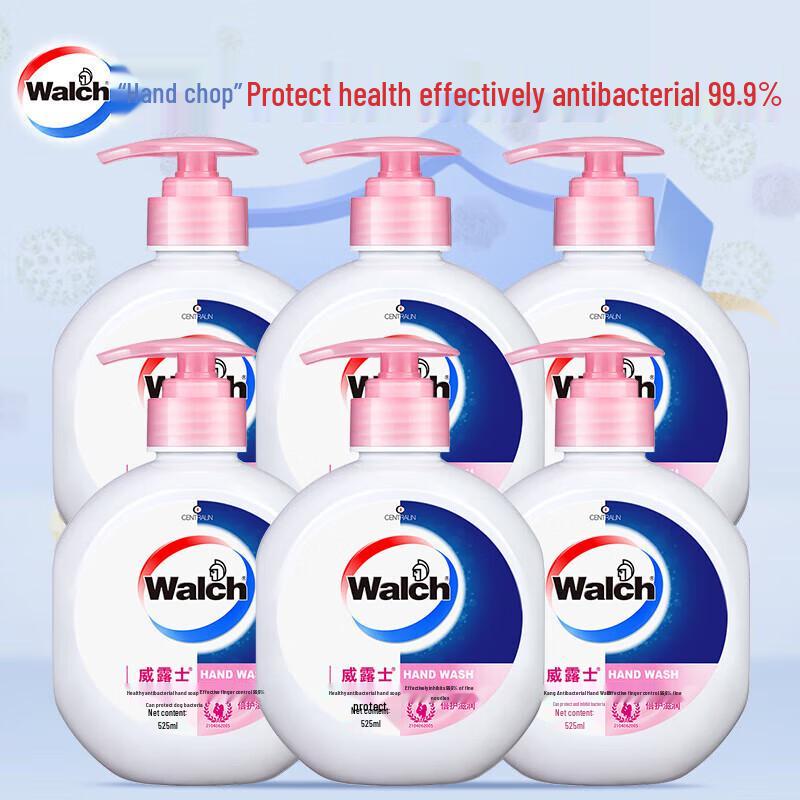 Walch Healthy Antibacterial Moisturizing Hand Wash (6 x 525ml)