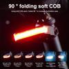 Bicycle Taillights High Brightness Cob Waterproof Mountain Road Bike Solar Outdoor Safety Warning Lights Riding Equipment