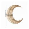 Crescent Moon Hanging Decoration Boho Wall Decor Rustic for Babies, Kids